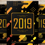 Minimalist New Year Eve Gala Invite Flyer