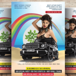 Minimalist Sunday Pool Chill Flyer Clean & Modern PSD Layout