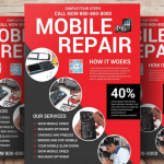 Mobile Repair Flyer Template Design