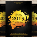Modern Happy New Year Celebration Flyer
