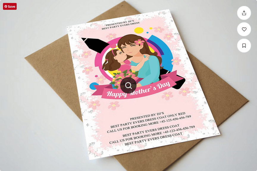 Mothers Day Flyer Invite Template PSD