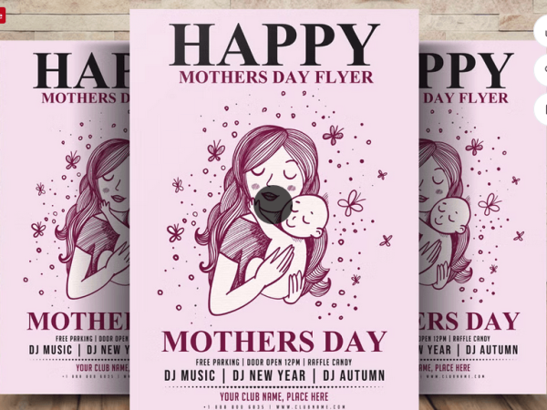 Mothers Day Flyer PSD Template