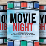 Movie Night Flyer Template PSD Download