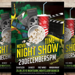 Movie Night _ Movie Time Flyer Template PSD