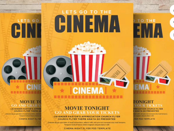 Movie Premiere Flyer Template PSD