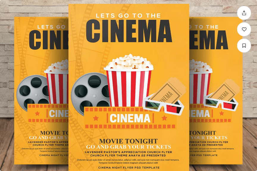 Movie Premiere Flyer Template PSD