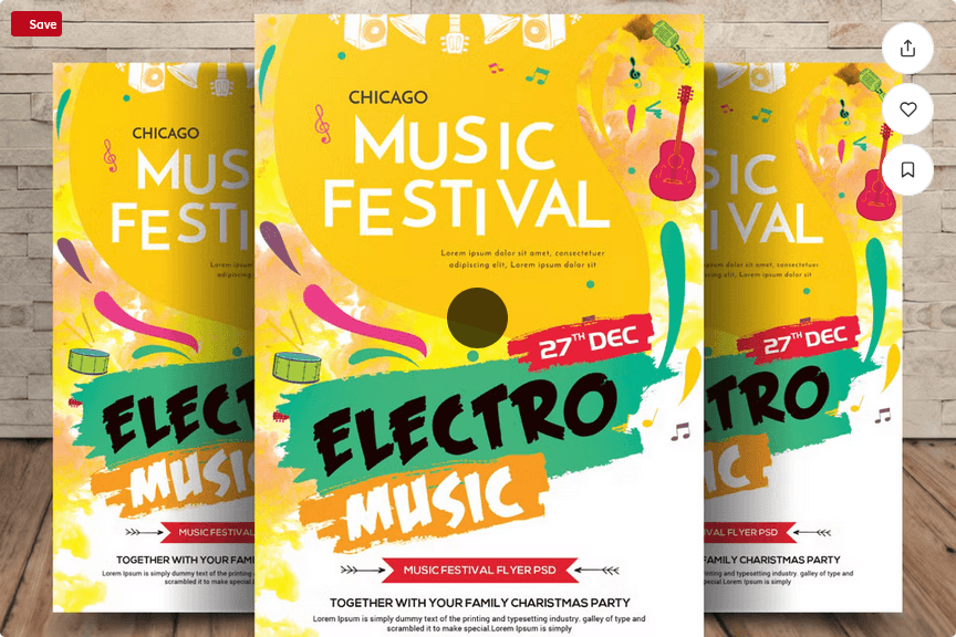 Music Festival Flyer PSD Template