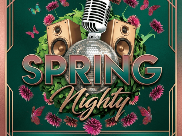 Music Spring Festival Flyer Template PSD