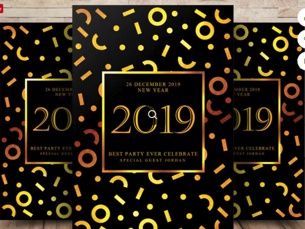 New Year Grand Hotel Ballroom Flyer – Luxury Event PSD Layout