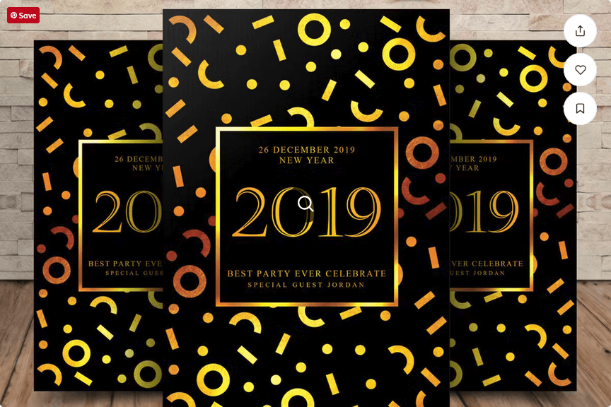 New Year Grand Hotel Ballroom Flyer – Luxury Event PSD Layout