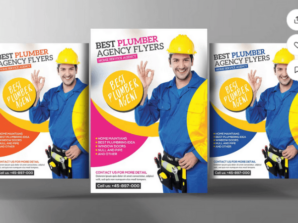 Plumber Handyman Flyer Template PSD