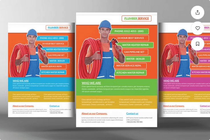 Plumber Handyman Flyer Template PSD Download