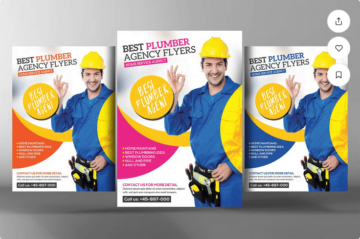 Plumber Handyman Flyer Template PSD
