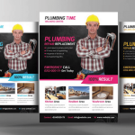 Plumber Service Flyer Template PSD