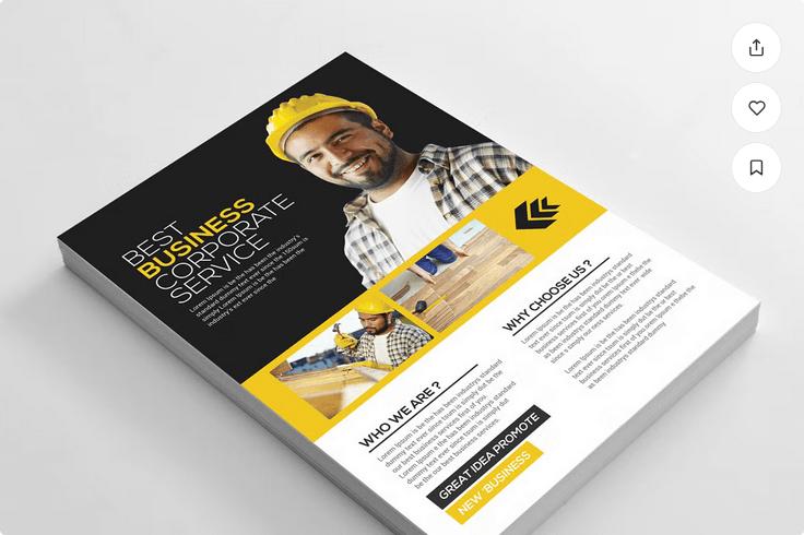 Plumbers Flyer Template PSD