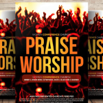 Praise Worship Bible Study Flyer Template PSD