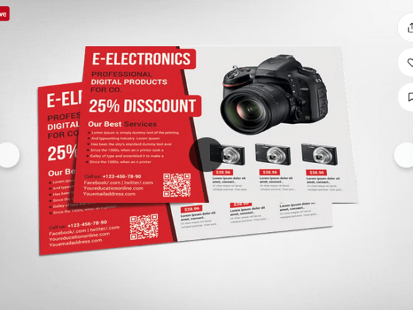 Electronics Product Promotion Flyer Template PSD