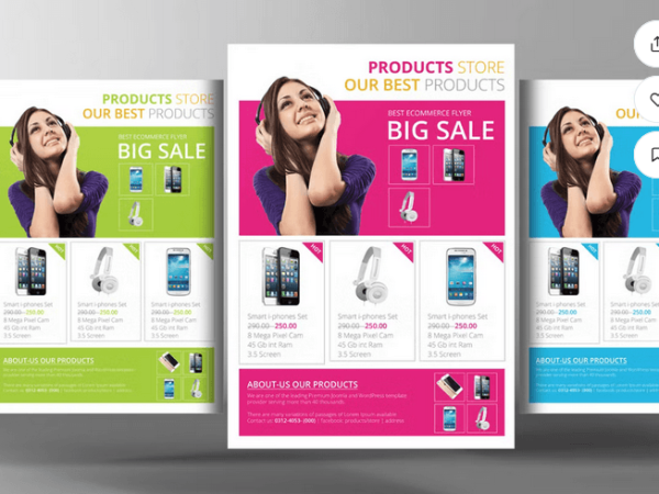 Products Promotion Flyer Template PSD