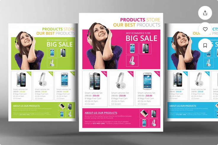 Products Promotion Flyer Template PSD