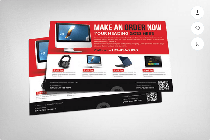 Products Promotion Store Flyer Template PSD