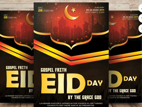 Ramadan & Eid Flyer PSD Template