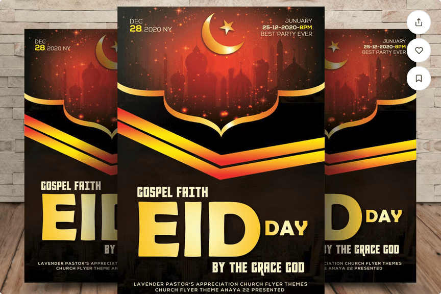Ramadan & Eid Flyer PSD Template