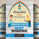 Ramadan Kareem Mubarak Flyer PSD Template