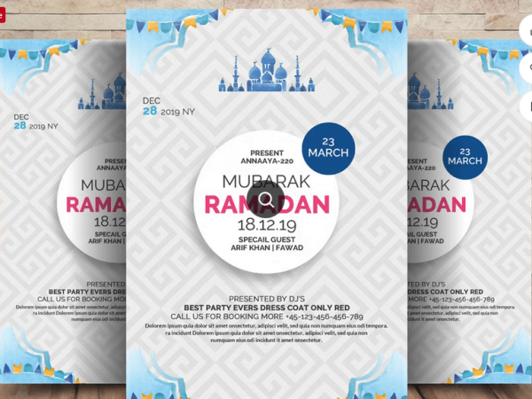 Ramadan and Eid Flyer PSD Template