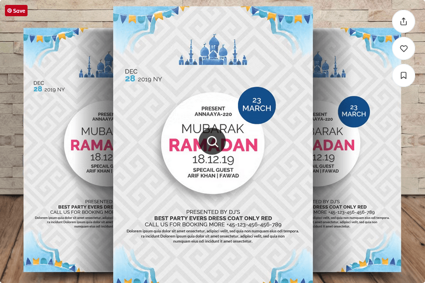 Ramadan and Eid Flyer PSD Template