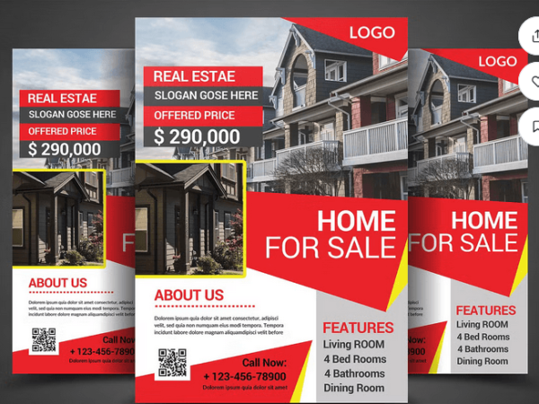 Real Estate Business Flyer Template PSD