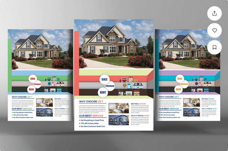 Real Estate Business Flyer Template PSD File