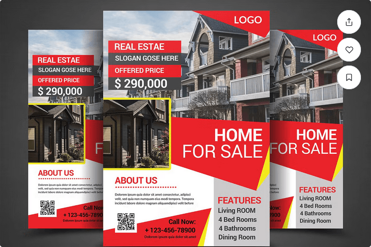 Real Estate Business Flyer Template PSD
