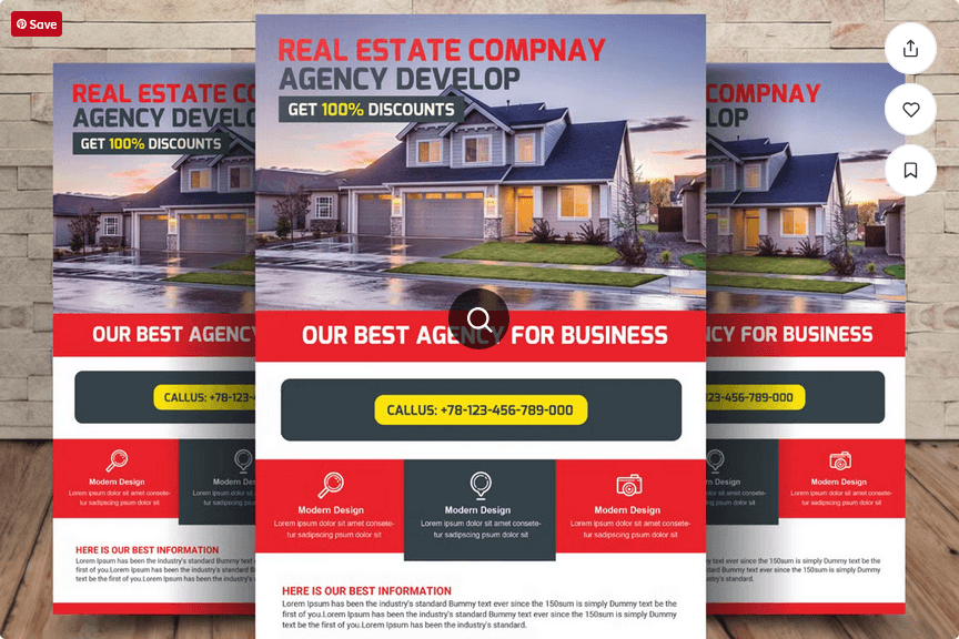 Real Estate Corporate Flyer Template PSD