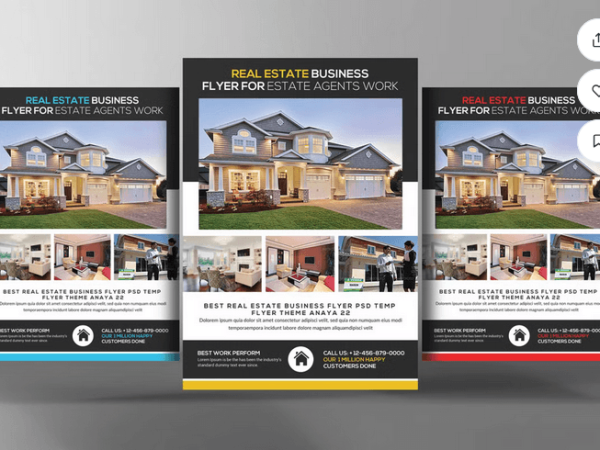 Real Estate Flyer Template PSD Download