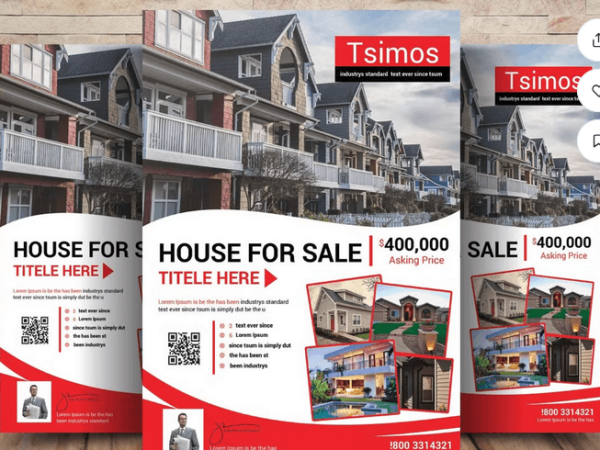 Real Estate Property Flyer Template PSD
