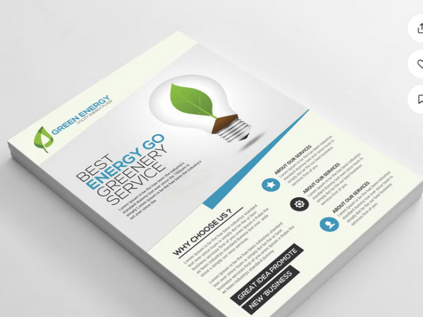 Renewable Energy Flyer Template PSD Download