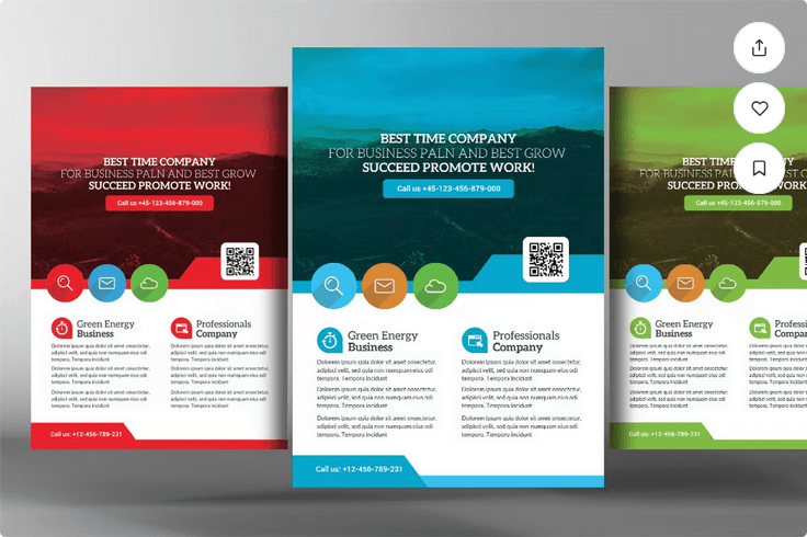 Renewable Energy Go Green Flyer Template PSD