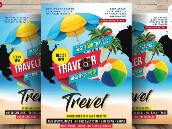 Retro Beach Surf Championship Flyer PSD