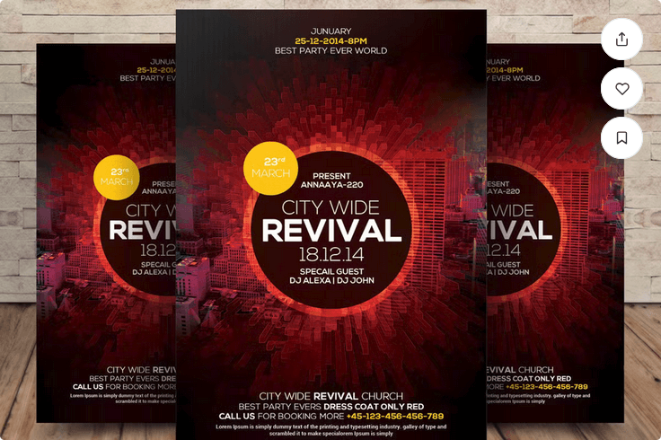 Revival Church Flyer Psd Download