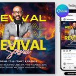 Revival Night Church Flyer Template PSD