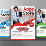 Smartphone App Marketing Flyer Template PSD