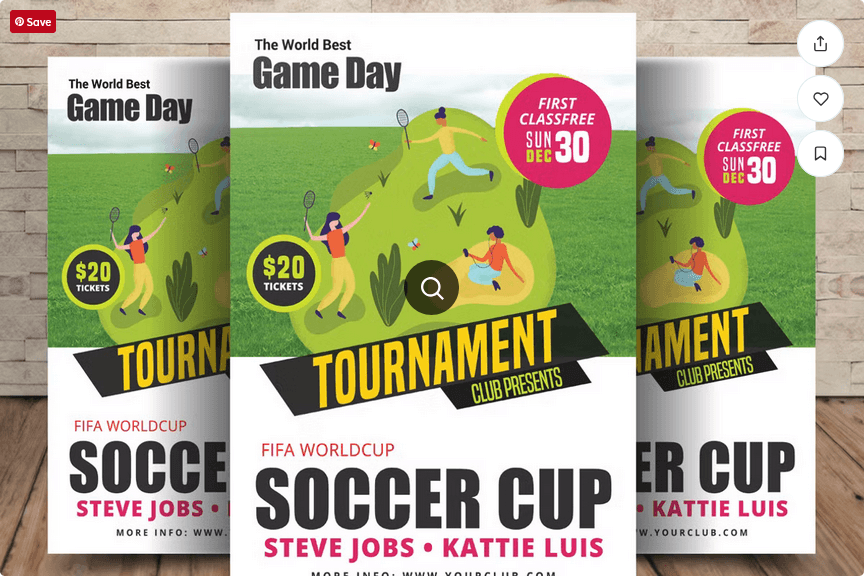 Soccer Cup Flyer Template PSD