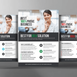 Social Media Consultant Flyer Template PSD File