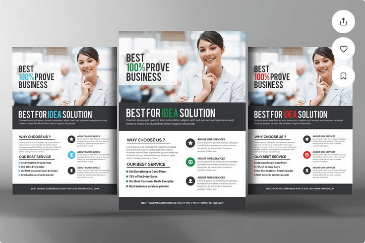 Social Media Consultant Flyer Template PSD File