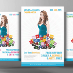 Social Media Marketing Flyer Template PSD