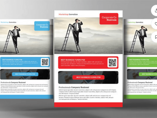Social Media Marketing Flyer Template PSD File