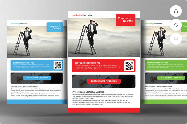Social Media Marketing Flyer Template PSD File