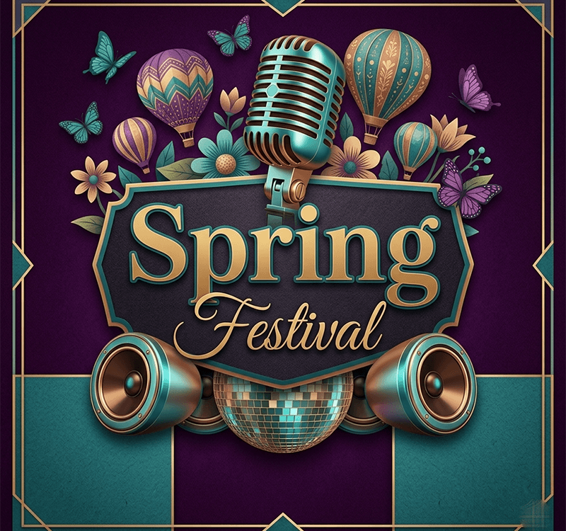 Spring Vibes Facebook Flyer Template PSD