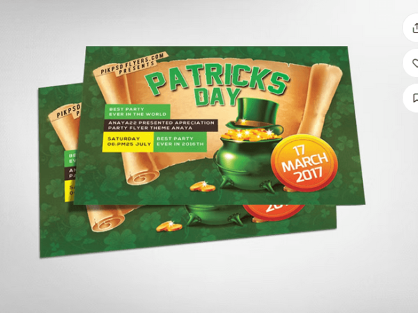 St. Patricks Day Party Flyer Template PSD
