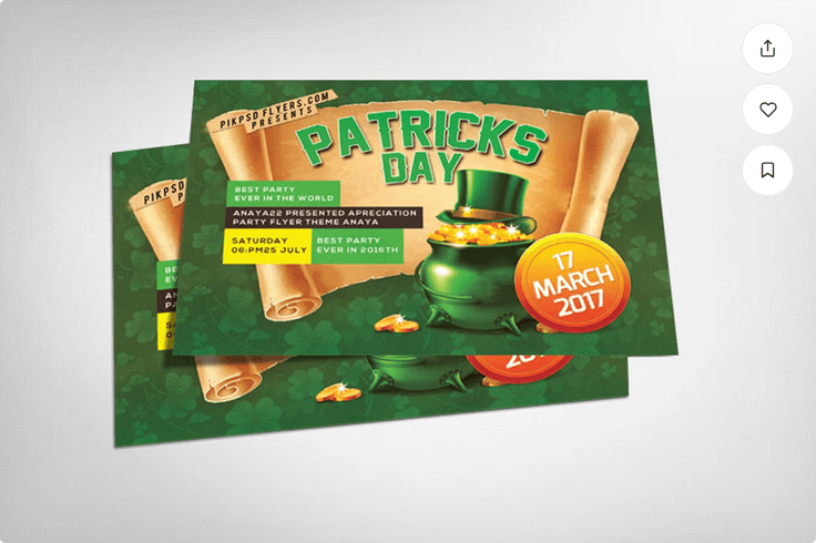 St. Patricks Day Party Flyer Template PSD